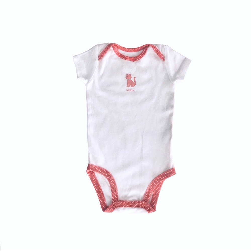 Carter’s Baby Girl 3 M Multicolor Variety Bodysuits & Pants 4 Piece Bundle - Picture 4 of 12